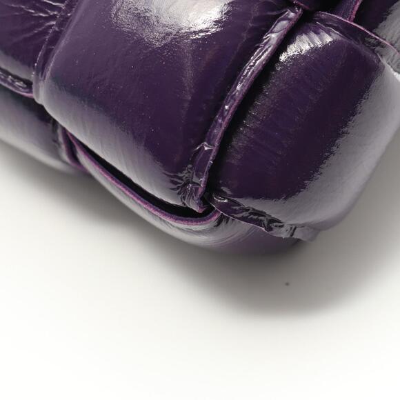 BOTTEGA VENETA Purple Leather Intrecciato Shoulder Bag - Picture 7 of 8